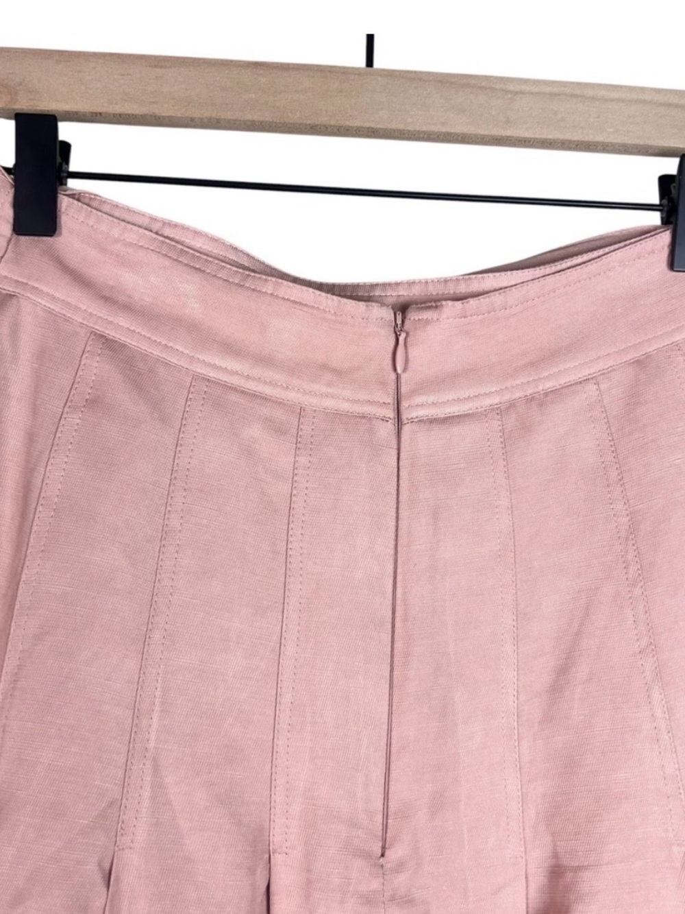 Reiss Elegant Blush Midi Skirt with Tie Waist Sz 4 - Picture 6 of 6